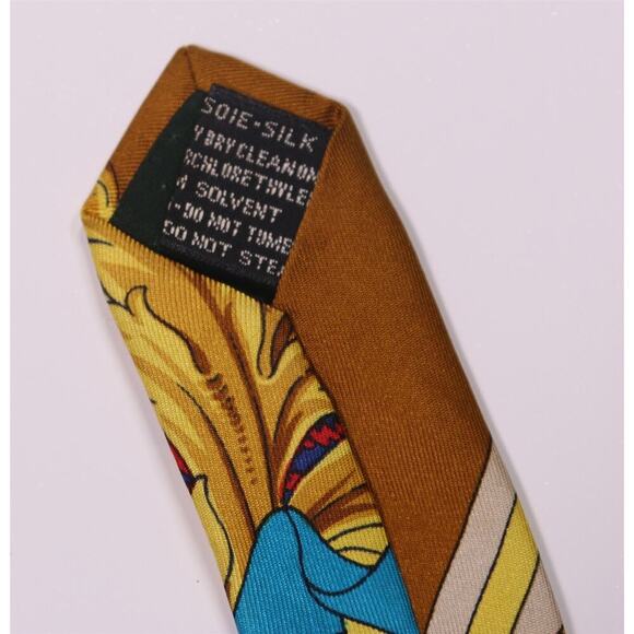 Gianni Versace Vintage 90's Silk Baroque Necktie Tie - Picture 6 of 7